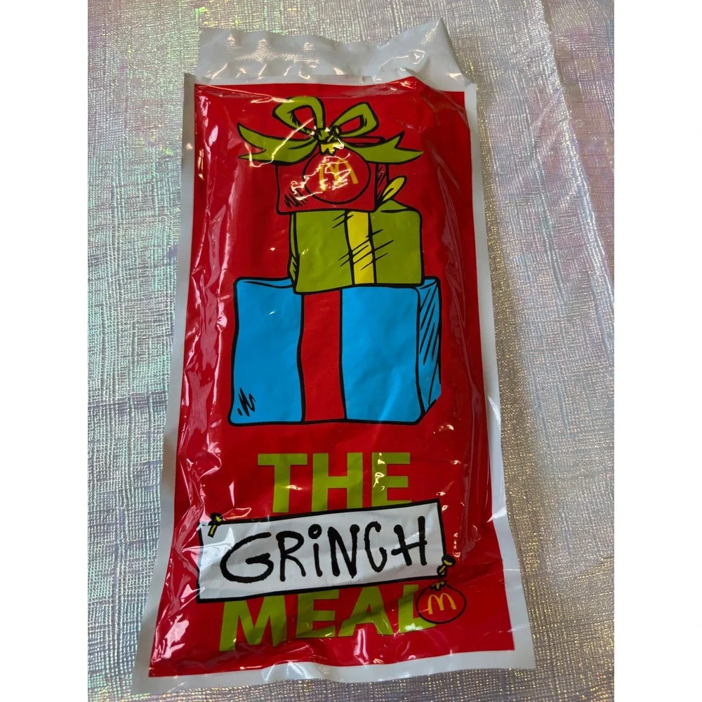 McDonalds The Grinch Meal Socks Yellow Christmas Holiday Grinchmas‎ New